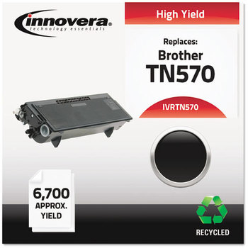 Innovera® 83570 Toner Cartridge Remanufactured Black High-Yield Replacement for TN570, 6,700 Page-Yield