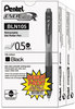A Picture of product PEN-BLN105ASW2 Pentel® EnerGel-X® Retractable Roller Gel Pen,  .5mm, Black Barrel, Black Ink, 24/Pack