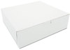 A Picture of product SCH-0971 SCT® White Non-Window Bakery Box,  10w x 10d x 3h, White, 200/Carton