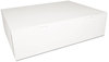 A Picture of product SCH-1013 SCT® Non-Window Bakery Boxes for 1/2 Sheet Cakes. 18 1/2 X 14 1/2 X 5 in. White. 50/case.
