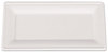 A Picture of product SCH-18650 SCT® ChampWare™ Molded Fiber Tableware,  Rectangle, 10 x 5, White, 500 per Carton.  Compostable.