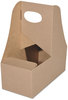 A Picture of product 964-107 SCT® 2-Cup 4-Corner Pop-Up Drink Carriers. 7 5/8 X 3.75 X 8 7/8 in. White. 250/carton.