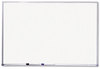 A Picture of product MEA-85358 Mead® Dry Erase Board with Aluminum Frame,  Melamine Surface, 72 x 48, Silver Aluminum Frame