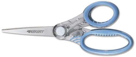 Westcott 8-Inch X-ray Straight Pointed Scissors, Assorted Colors