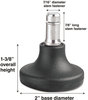 A Picture of product MAS-70178 Master Caster® Bell Glides,  B Stem, 110 lbs./Glide, 5/Set