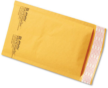 Sealed Air Jiffylite® Self-Seal Bubble Mailer,  Side Seam, #00, 5 x 10, Golden Brown, 250/Carton