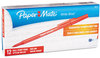 A Picture of product PAP-3371131 Paper Mate® Write Bros.® Stick Ballpoint Pen,  Red Ink, Fine, Dozen