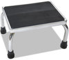 A Picture of product MII-MDS80430I Medline Chrome Foot Stool,  16w x 12d x 8 1/4h, Steel, Chrome/Black Mat