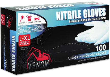 medline venom nitrile exam gloves