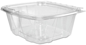 ClearPac® SafeSeal™ Tamper-Resistant Container Combo with Flat Lid. 32 oz. Clear. 200 count.