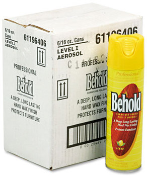 Behold® Professional Furniture Polish,  16oz Aerosol, 6/Carton