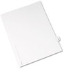 A Picture of product AVE-01055 Avery® Preprinted Style Legal Dividers Exhibit Side Tab Index 10-Tab, 55, 11 x 8.5, White, 25/Pack, (1055)