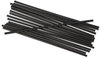 A Picture of product BWK-STRU525B10 Boardwalk® Unwrapped Single-Tube Stir-Straws,  5 1/4", Black, 1000/Pack, 10/Carton