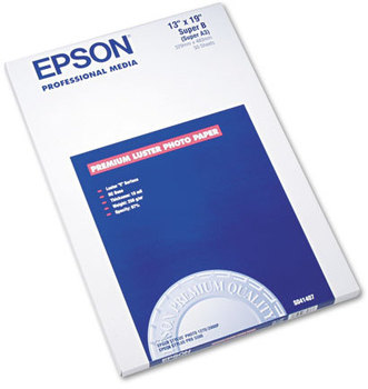 Epson® Ultra Premium Photo Paper,  64 lbs., Luster, 13 x 19, 50 Sheets/Pack