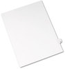 A Picture of product AVE-01072 Avery® Preprinted Style Legal Dividers Exhibit Side Tab Index 10-Tab, 72, 11 x 8.5, White, 25/Pack, (1072)