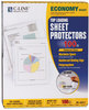 A Picture of product CLI-62017 C-Line® Polypropylene Sheet Protector,  Reduced Glare, 2", 11 x 8 1/2, 100/BX