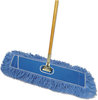 A Picture of product BWK-HL245BSPC Boardwalk® Dry Mopping Kit,  24 x 5, 60" Metal/Wood Handle, Blue/Natural