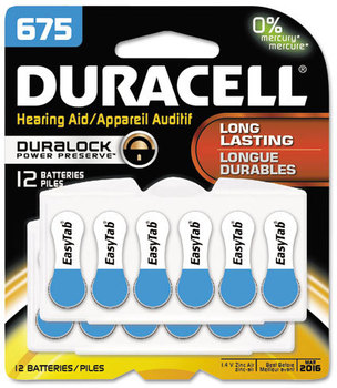 Duracell® Button Cell Battery,  675, 12/Pk