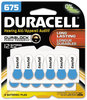 A Picture of product DUR-DA675B12ZMR0 Duracell® Button Cell Battery,  675, 12/Pk
