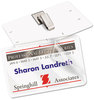 A Picture of product AVE-5362 Avery® Self-Laminating Name Badges with Clips Laser/Inkjet Printer 2.25 x 3.5, White, 30/Box