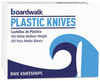 A Picture of product BWK-KNIFEMWPS Boardwalk® Mediumweight Polystyrene Cutlery Knife. White. 1000/carton.