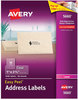 A Picture of product AVE-5660 Avery® Matte Clear Easy Peel® Mailing Labels with Sure Feed® Technology w/ Laser Printers, 1 x 2.63, 30/Sheet, 50 Sheets/Box