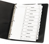 A Picture of product AVE-11134 Avery® Customizable Table of Contents Ready Index® Black & White Dividers with Printable Section Titles TOC and 10-Tab, 1 to 10, 11 x 8.5, Set