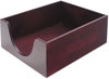 A Picture of product CVR-08213 Carver™ Hardwood Stackable Desk Trays,  Mahogany