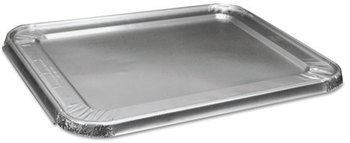 Boardwalk® Aluminum Pan Lids,  Aluminum, 100/Case