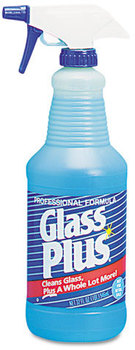 Glass Plus® Glass Cleaner,  32oz Spray Bottle, 12/Carton