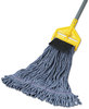 A Picture of product BWK-903BL Boardwalk® Loop-End Mop with Scrub Pad,  Loop-End, Cotton With Scrub Pad, Large, 12/Carton
