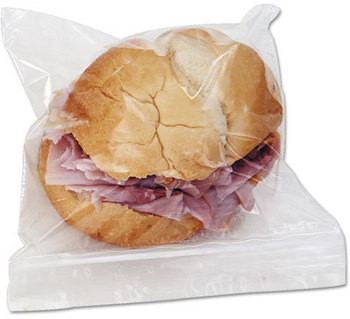 Boardwalk® Reclosable Food Storage Bags,  Sandwich Bags, 6.5" X 5.89" 1.15 mil clear, 500/Box