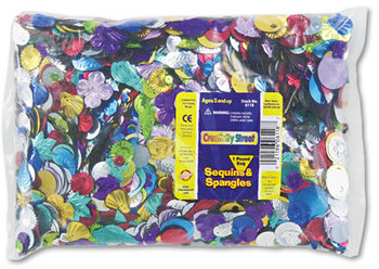 Creativity Street® Sequins & Spangles,  Assorted Metallic Colors, 1 lb/Pack