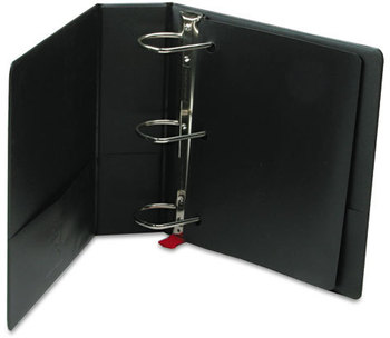 Cardinal® Premier Easy Open® Locking Slant-D® Ring Binders,  3", Black