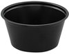 A Picture of product DCC-P200BLK SOLO® Cup Company Polystyrene Portion Cups,  2oz, Black, 250/Bag, 10 Bags/Carton