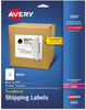 A Picture of product AVE-5265 Avery® Shipping Labels with TrueBlock® Technology Laser Printers, 8.5 x 11, White, 25/Pack