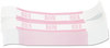 A Picture of product CTX-400250 Coin-Tainer® Currency Straps,  Pink, $250 in Dollar Bills, 1000 Bands/Pack