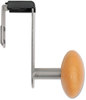 A Picture of product ABA-PM1PARTBO Alba™ Cubicle Garment Peg 1-Hook, 1.2 x 1.38 4.3, Wood, Metallic Gray, 1 lb Capacity