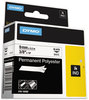 A Picture of product DYM-18482 DYMO® Rhino Industrial Label Cartridges,  3/8" x 18 ft, White/Black Print