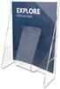 A Picture of product DEF-55501 deflecto® Stand Tall® Literature Holder,  9-1/8w x 2-3/4d x 11-3/4h, Clear