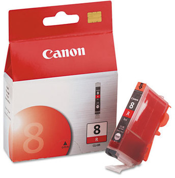 Canon® CLI8 4-Color Multipack, CLI8BK, CLI8C, CLI8G, CLI8M, CLI8R, CLI8Y Ink Tank,  Red