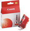 A Picture of product CNM-CLI8R Canon® CLI8 4-Color Multipack, CLI8BK, CLI8C, CLI8G, CLI8M, CLI8R, CLI8Y Ink Tank,  Red