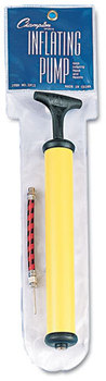 Champion Sports Standard Hand Pump,  12", Plastic, Yellow/Black