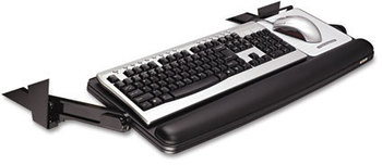 3M Adjustable Under-Desk Keyboard Drawer,  26-7/8w x 18-7/8d, Black/Charcoal Gray