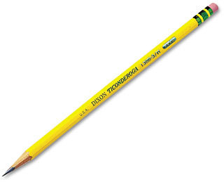 Ticonderoga® Pencils,  HB #3, Yellow, Dozen