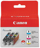 A Picture of product CNM-0621B016 Canon® 0621B016 (CLI-8) Inkjet Cartridge,  Cyan/Magenta/Yellow, 3/PK