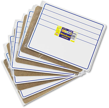 Chenille Kraft® Creativity Street® Dry Erase Student Boards,  12 x 9, Blue/White, 10/Set