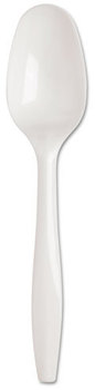 Dixie® SmartStock® Plastic Cutlery Refill,  5.5in, T-spoon, White, 40/Pack, 24 Packs/Case