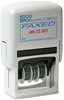 A Picture of product COS-065005 2000 PLUS® Economy Self-Inking Dater,  4 Messages, Red/Blue, 1 3/4 x 15/16