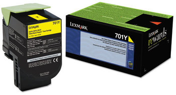 Lexmark™ 70C10C0-70C1XY0 Toner, Yellow